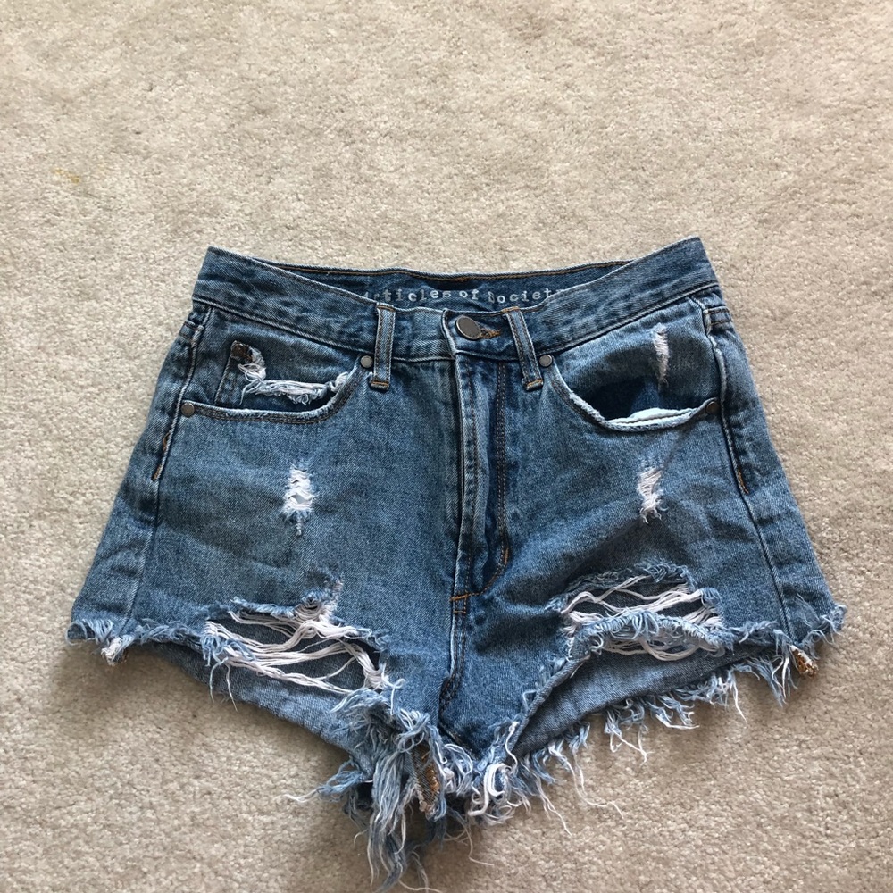 distressed shorts